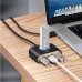 Baseus CAHUB-AY01 Square round 4 in 1 USB HUB Adapter(USB3.0 TO USB3).0*1+USB2.0*3) 1m Black