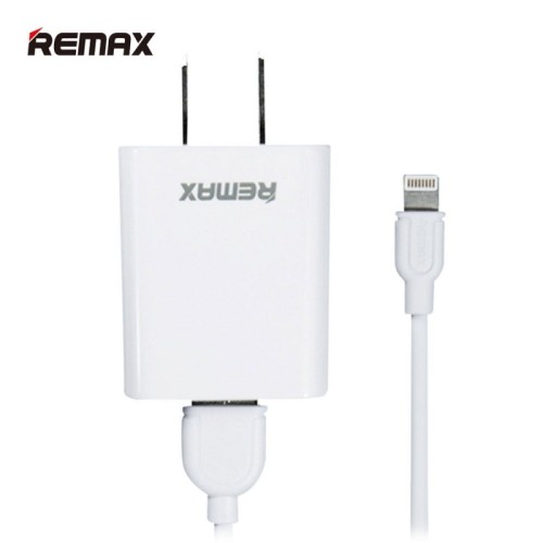 REMAX RP-U12 MOBILE CHARGER POWER ADAPTER With IPHONE CABLE - product image