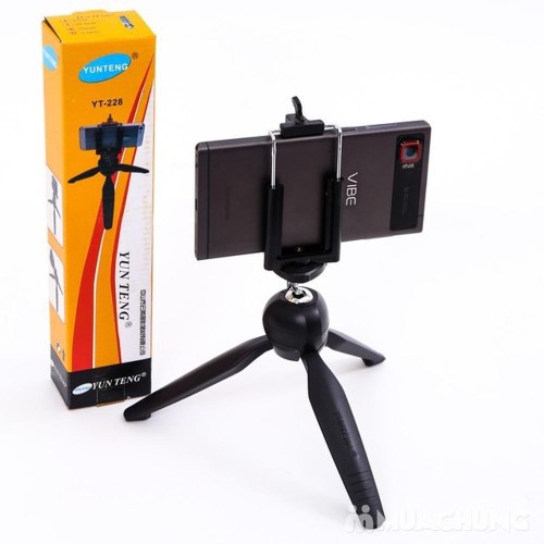 Yunteng YT-228 Mini Tripod Mount and Phone Holder Clip - product image