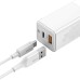 Baseus GaN2 Quick Charger C+U 45W EU Type-C to Type-C 60W 20V/3A 1M White CCGAN-Q02 thumbnail image 3