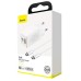 Baseus GaN2 Quick Charger C+U 45W EU Type-C to Type-C 60W 20V/3A 1M White CCGAN-Q02 thumbnail image 2