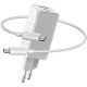 Baseus GaN2 Quick Charger C+U 45W EU Type-C to Type-C 60W 20V/3A 1M White CCGAN-Q02