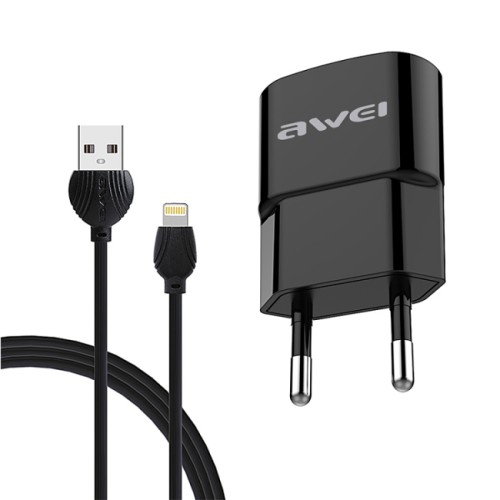 AWEI C-832 Smart Charger with Lightning Interface Data Cable for iPhone - product image
