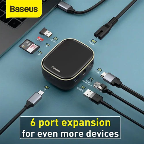 Baseus CAHUB-AU01 Type-C / USB-C HUB Adapter AC Multi-functional Charger - product image