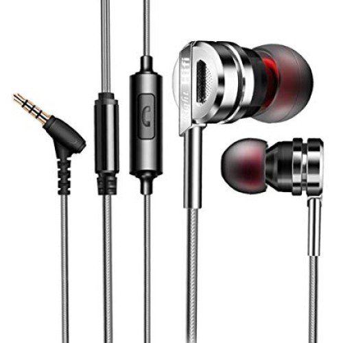 QKZ DM9 In Ear Earphone Silver Metal Clear Sound Wired - product image