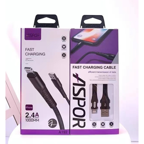 Aspor A192 iPhone Data Cable Price In Bangladesh - product image