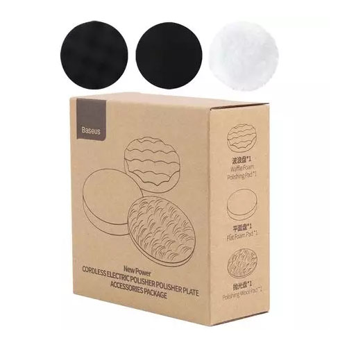Baseus New Power Cordless Electric Polisher Polisher plate accessories package Black CRDLQ-C01 - product image