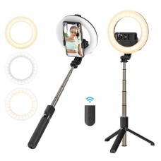 BLITZWOLF® BW-BS8 PRO - FILL LIGHT SELFIE STICK, TRIPOD, 5 INCH RING LIGHT