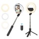 BLITZWOLF® BW-BS8 PRO - FILL LIGHT SELFIE STICK, TRIPOD, 5 INCH RING LIGHT