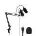 BLITZWOLF BW-CM2 USB CONDENSER MICROPHONE + POP FILTER + MICROPHONE HOLDER ARM thumbnail image 2