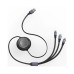 Baseus Bright Mirror One-for-three Retractable Data Cable USB to M+L+C 3.5A 1.2m Black CAMLT-MJ01 thumbnail image 1