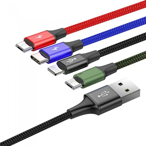 Baseus 4 in 1 Rapid Series Cable (2 Lightning, 1 Type C, 1 Micro USB) - product image