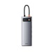 Baseus 9-in-1 Multifunctional Type-C HUB Docking Station Space Gray CAHUB-CU0G