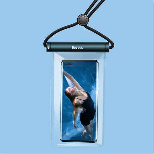 Baseus ACFSD-E03 Cylinder Slide-cover Waterproof Bag For Swimming Pool Beach Blue - product image