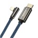 Baseus CACS000303 Legend Series Elbow Fast Charging Data Cable Type-C to iP PD 20W 2m Blue thumbnail image 1