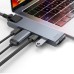 Baseus CAHUB-L0G thunderbolt C+Pro Seven-in-one smart HUB docking station Grey thumbnail image 2