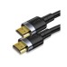 Baseus CAKSX-D0G Enjoyment Series 4KHD 60Hz HDMI Male To 4KHD 60Hz HDMI Cable 3m Dark gray thumbnail image 1