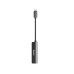 Baseus CALL52-S 3-in-1 iP Male to Dual iP &amp; 3.5mm Female Adapter L52 Silver-black thumbnail image 2
