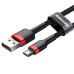 Baseus CAMKLF-H91 cafule Cable USB For Micro 2A 3m Red+Black thumbnail image 3
