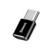 Baseus CAMOTG-01 Micro Female To Type-C Male Adapter Converter Black thumbnail image 1