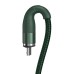 Baseus CAMXC-K06 Zinc Magnetic Safe Fast Charging Data Cable USB to Micro 2.1A 1m Green thumbnail image 2