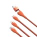 Baseus Two-for-three Fast Charging Flash Series 100W Data Cable – Orange thumbnail image 1