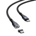 Baseus CATXC-Q01 Zinc Magnetic Safe Fast Charging Data Cable Type-C to Type-C 100W 1.5m Black thumbnail image 1
