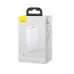 Baseus CCGAN2P-B02 GaN2 Pro Quick Charger 2C+U 65W EU White With Baseus Xiaobai series fast charging Cable Type-C to Type-C 100W(20V/5A) 1m White thumbnail image 3