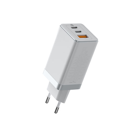 Baseus CCGAN2P-B02 GaN2 Pro Quick Charger 2C+U 65W EU White With Baseus Xiaobai series fast charging Cable Type-C to Type-C 100W(20V/5A) 1m White - product image