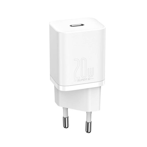 Baseus CCSUPP-B02 Super Si Pro Quick Charger 1C 20W US White - product image