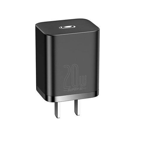 Baseus CCSUPP-D01 Super Si Pro Quick Charger C+U 30W US Black - product image