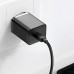 Baseus CCSUPP-D01 Super Si Pro Quick Charger C+U 30W US Black thumbnail image 2