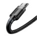 Baseus Cafule Cable Durable Nylon Braided Wire micro USB 2A 3M black-gray (CAMKLF-HG1) thumbnail image 3