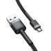 Baseus Cafule Cable Durable Nylon Braided Wire micro USB 2A 3M black-gray (CAMKLF-HG1) thumbnail image 2