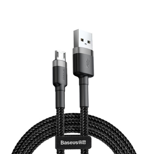 Baseus Cafule Cable Durable Nylon Braided Wire micro USB 2A 3M black-gray (CAMKLF-HG1) - product image