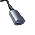 Baseus CADKLF-B0G cafule Cable USB 3.0 Male TO USB3.0 Female 2A 1m Dark gray thumbnail image 2