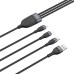 Baseus Flash Series 3-in-1 5A 40W Fast Charging Data Cable CA1T3-G1 Gray+Black thumbnail image 2