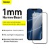 Baseus Full-glass Tempered Glass Film For iPhone 13 13Pro 6.1inch 2021 2pcs pack With Pasting Artifact Black SGQP010101 thumbnail image 2