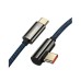 Baseus Legend Series Elbow Fast Charging Data Cable Type-C to Type-C 100W 1m Blue thumbnail image 1