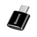 Baseus Converter USB to USB Type-C Adapter Connector OTG black CATOTG-01 thumbnail image 1