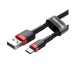 Baseus Cafule USB Data Cable For Type-C 2A 2M (CATKLF-CG1) – Gray &amp; Black thumbnail image 1