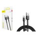 Baseus Cafule USB Data Cable For Type-C 2A 2M (CATKLF-CG1) – Gray &amp; Black thumbnail image 2