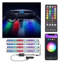 BlitzWolf BW-LT35 Bluetooth RGBIC Car Interior Strip Lights