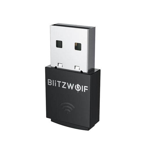 BlitzWolf BW-NET5 Mini 300M USB WiFi Adapter with 300Mbps Fast Speed - product image