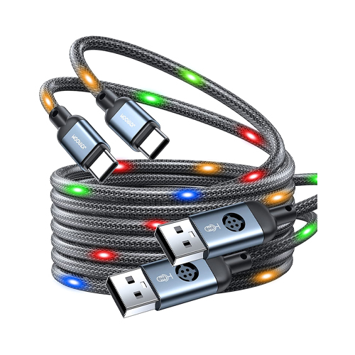 Joyroom Lightning Voice Control LED Light Data Cable - product image
