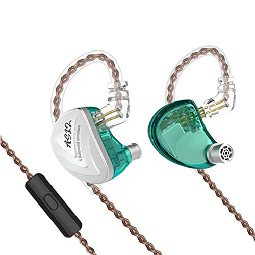 KZ AS12 6BA Balanced Armatures in-Ear HiFi Metal Earphones - product image