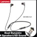 Lenovo HE08 Neckband Dual Dynamic Bluetooth Earphone thumbnail image 1