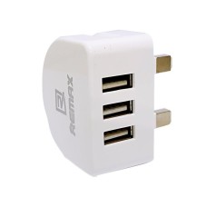 REMAX RP-U31 MOBILE CHARGER MOON SERIES 3.1A 3 USB PORT WALL CHARGER