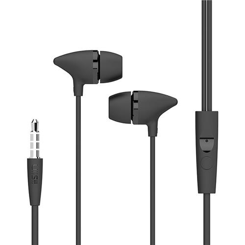 UIISII C100 In-ear Wired Heavy Bass Earphones - Black - product image