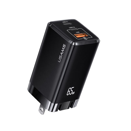 USAMS 65W 3-Port GaN Fast Charger - product image